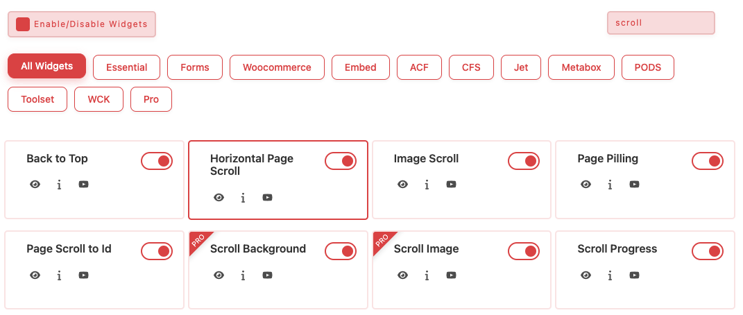 Horizontal Page Scroll Widget Tutorial - Best Elementor Addons